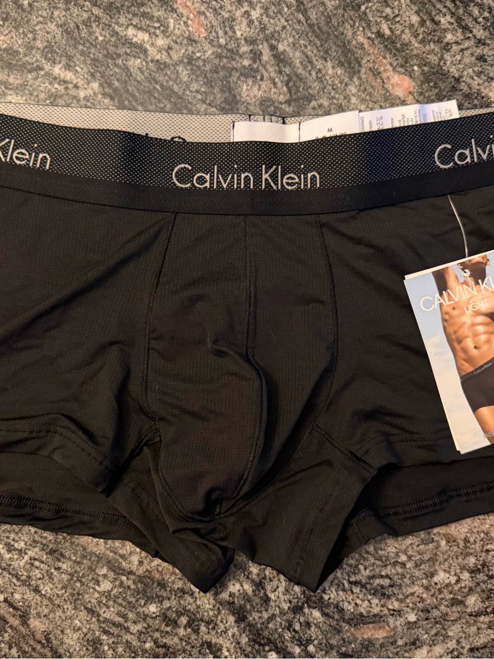 Calvin Klein Black Stretch Boxer Briefs with Logo Band